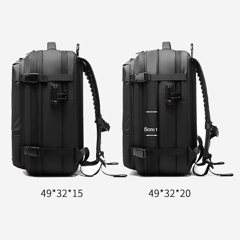 A Mochila de Viagem com Cadeado e Compressão a Vácuo Essence Trip + Brinde Necessaire