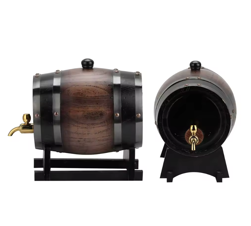 Barril Carvalho para vinho 3 litros (Personalizamos nome)