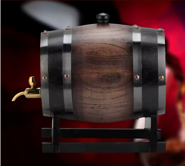 Barril Carvalho para vinho 3 litros (Personalizamos nome)