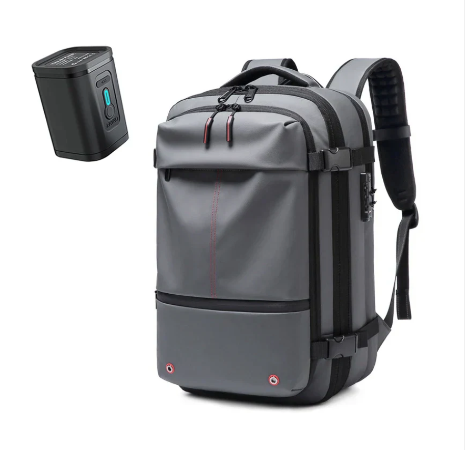 A Mochila de Viagem com Cadeado e Compressão a Vácuo Essence Trip + Brinde Necessaire